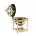 Глобус бар Сокровища древнего мира напольный со столом угловой
