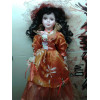 Кукла фарфоровая коллекционная с зонтиком
