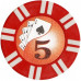 Покерный набор 500 фишек с номиналом