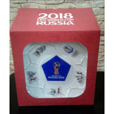 Посуда в наборе сувенирная стекло с эмблемой ЧМ по футболу FIFA Кубок 2018 НОВИНКА